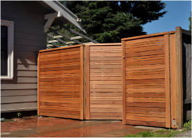 Horizontal Wood Privacy Fence Panels